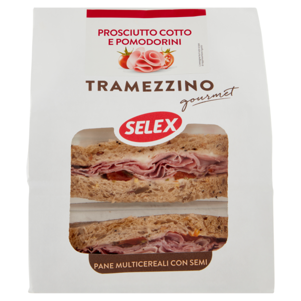 Selex Tramezzini Gourmet Farciti Prosciutto Cotto e Pomodorini 2x80 g
