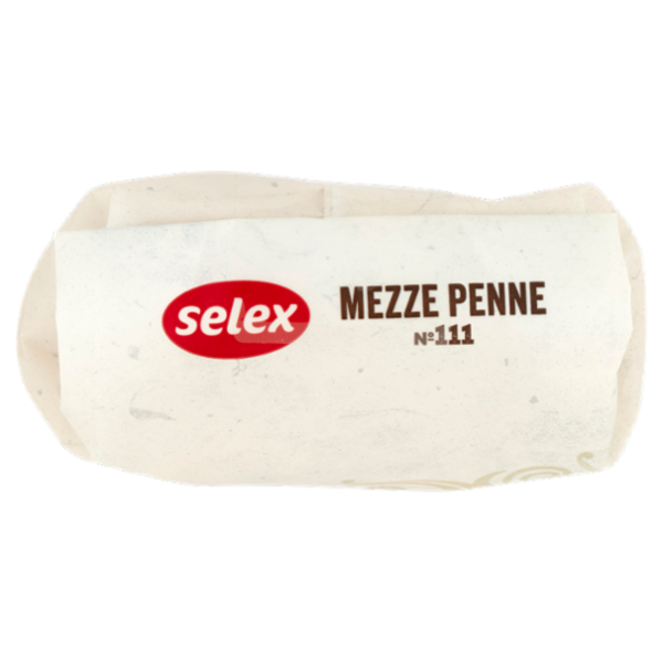 Selex Pasta di Semola Trafilata al Bronzo Mezze Penne 500 g