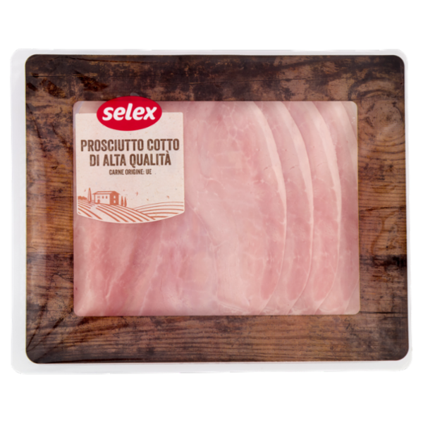 Selex Prosciutto Cotto di Alta Qualità a Fette 120 g