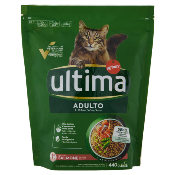 ultima Cat Adulto 1-10 Anni con Salmone 440 g