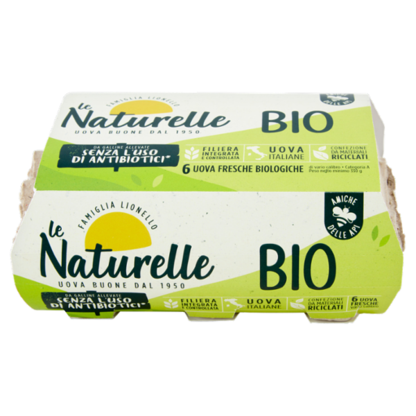 le Naturelle 6 Uova Fresche Biologiche 330 g