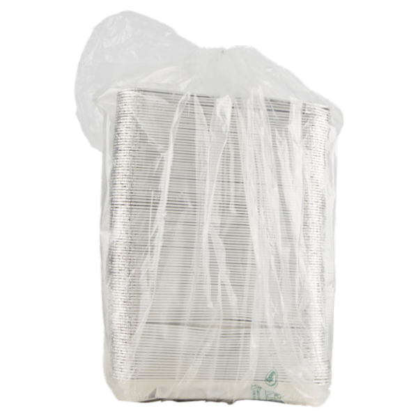 Vanto Contenitore in Alluminio 20x12x2,5 cm 100 pezzi