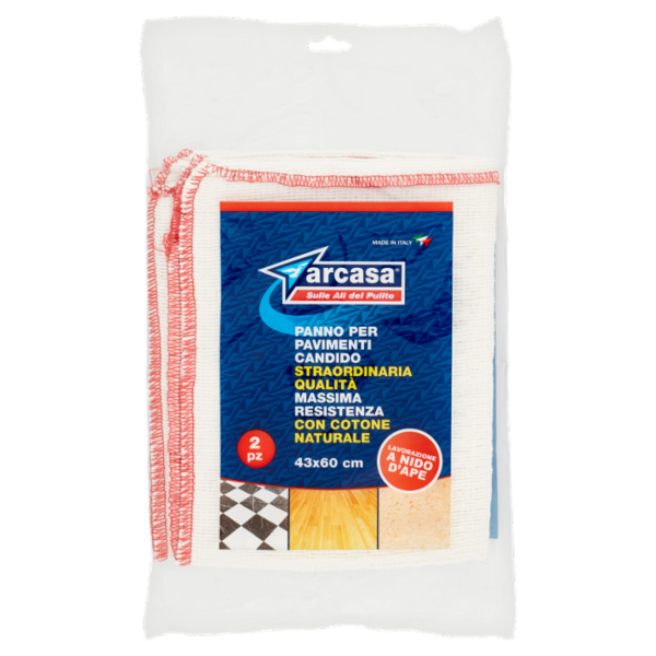 arcasa Panno per Pavimenti Candido 43x60 cm 2 pz