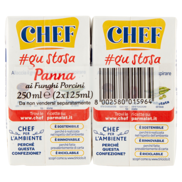 Chef Panna ai Funghi 2 x 125 ml