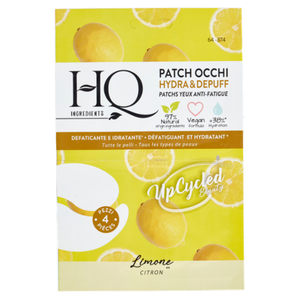 HQ Ingredients Patch Occhi Hydra & Depuff Limone 4 pz