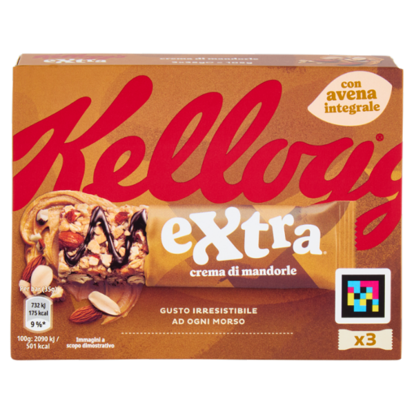Kellogg's extra crema di mandorle 3 x 35 g