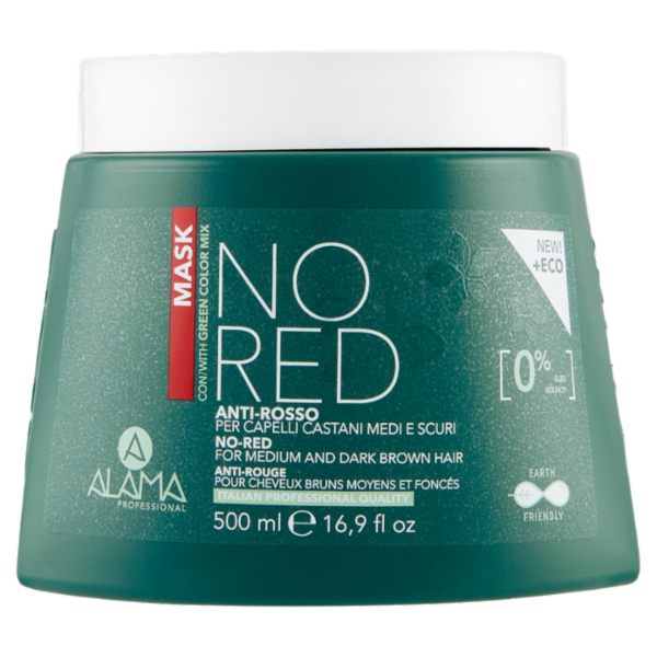 Alama Professional No Red Mask Anti-Rosso per Capelli Castani Medi e Scuri 500 ml