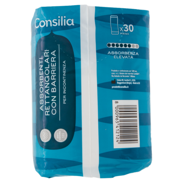 Consilia Assorbenti per Incontinenza Rettangolari con Barriera 30 pezzi