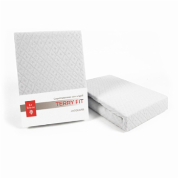 Le Telerie Coprimaterasso con Angoli Matrimoniale Terry Jacquard