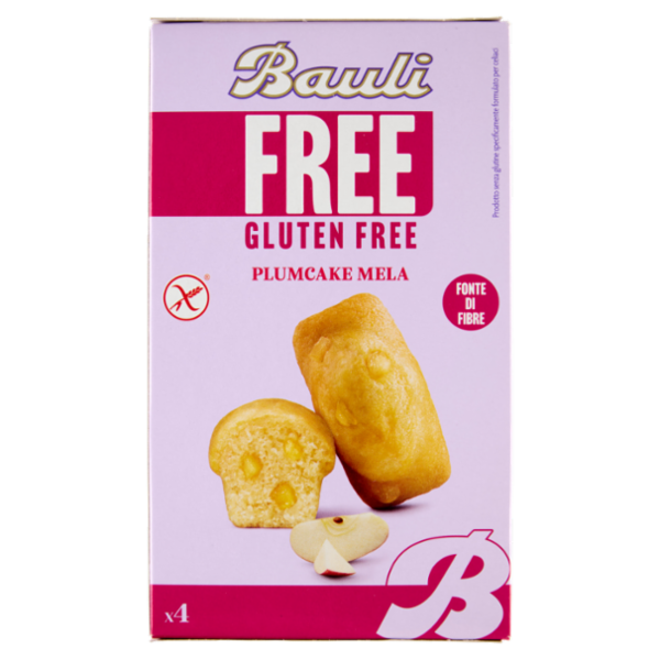 Bauli Free Gluten Free Plumcake Mela 4 x 33 g