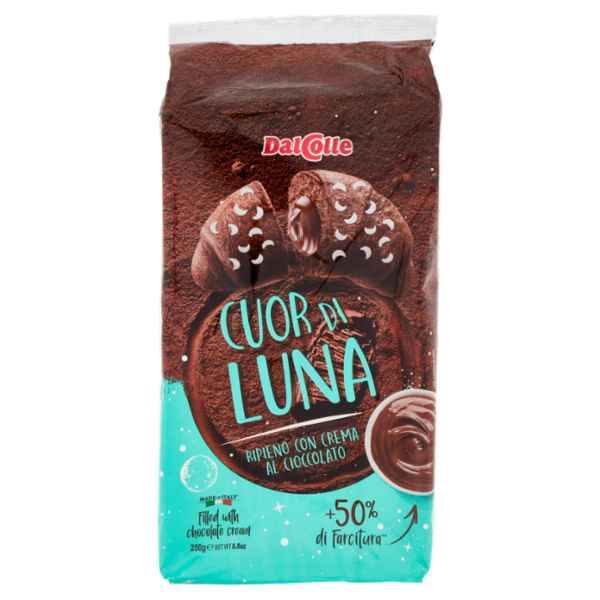 Dal Colle Cuor di Luna Ripieno con Crema al Cioccolato 5 x 50 g