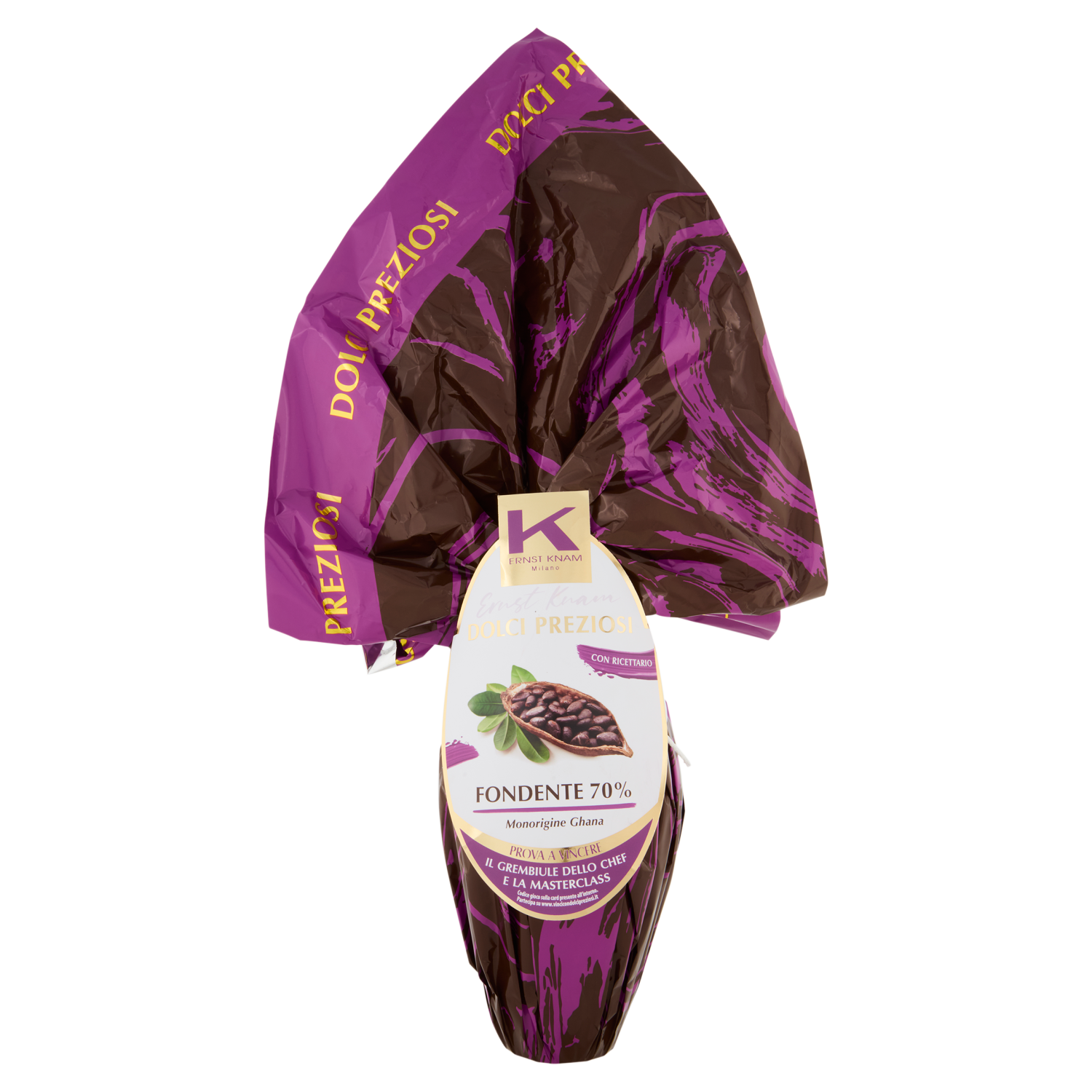Dolci Preziosi Uovo Fondente 70% Ernst Knam 240 g - Dolci Preziosi