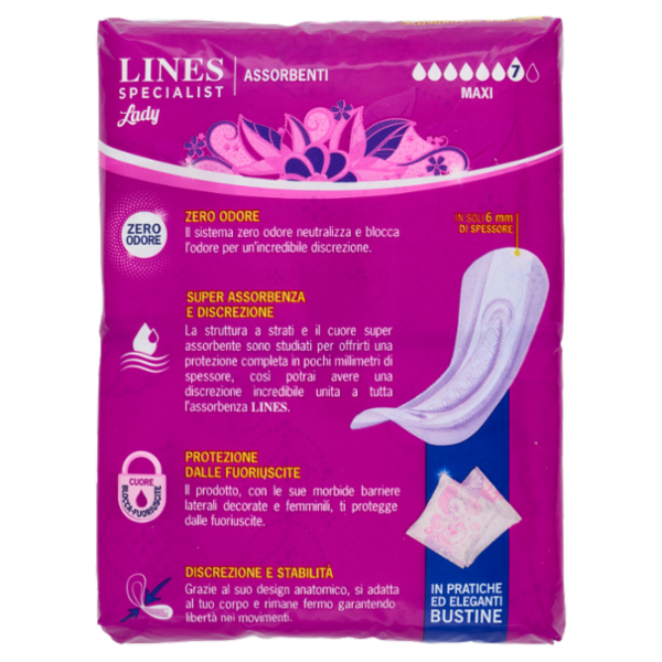 Lines Specialist Lady Assorbenti Maxi 12 pz