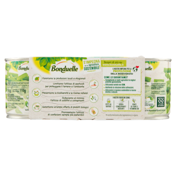 Bonduelle Fagiolini Fini Tagliati 3 x 145 g