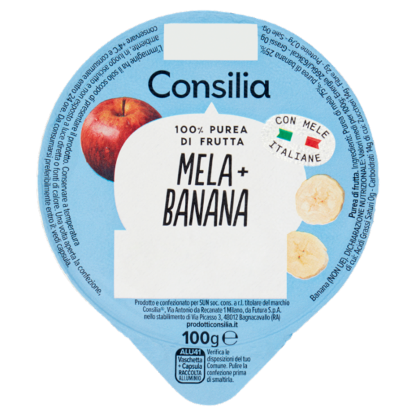 Consilia Polpa di Mela e Banana 100 g