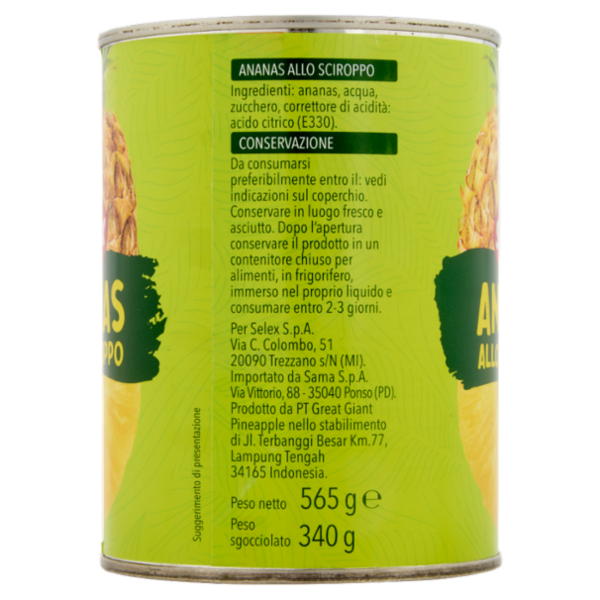 Selex Ananas allo Sciroppo 565 g