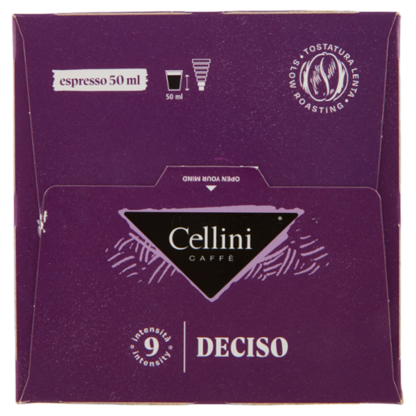 Cellini Caffè Deciso espresso melodico 10 Capsule Compatibili 75 g