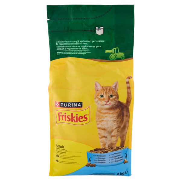 PURINA FRISKIES Adult Salmone e con Verdure 2kg