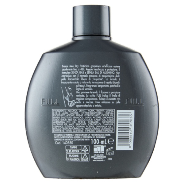 Breeze Men Dry Protection Deodorante Profumato 100 mL