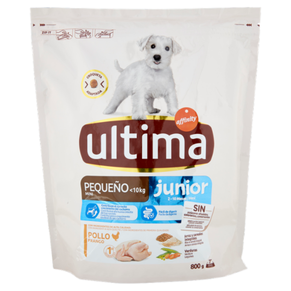 ultima Dog Mini <10kg junior 2-10 Mesi Pollo 800 g