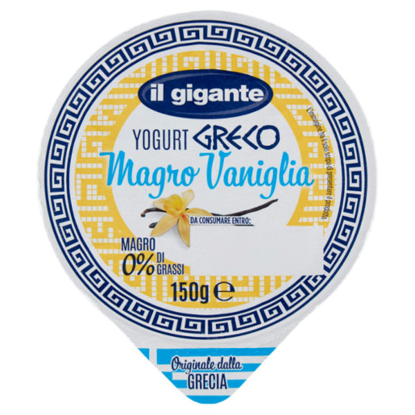 IL GIGANTE Yogurt Greco Magro Vaniglia 150 g