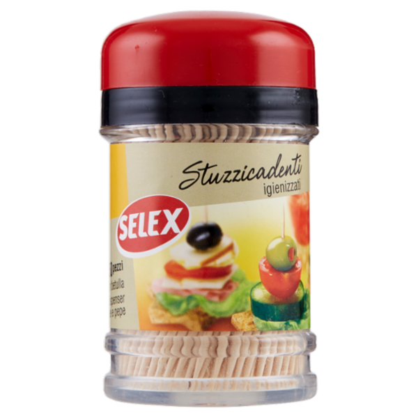 Selex Stuzzicadenti Doppia Punta in Betulla 250 pezzi