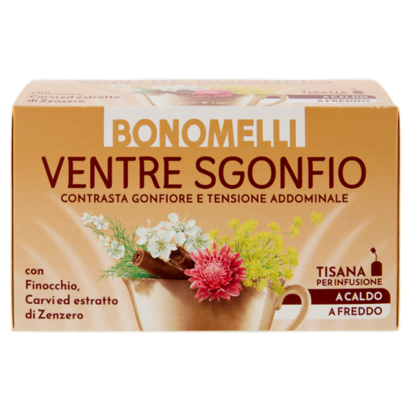 Bonomelli Ventre Sgonfio Tisana per Infusione 16 Filtri 32 g