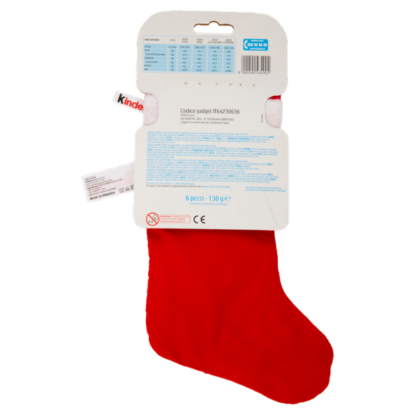 Kinder Happy Calza Calciatori Panini 6 pezzi 130 g