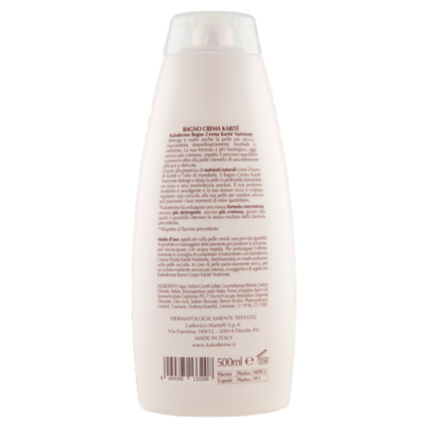 Kaloderma Nutriente Karité Bagno Crema per Pelle Secca e Molto Secca 500 ml