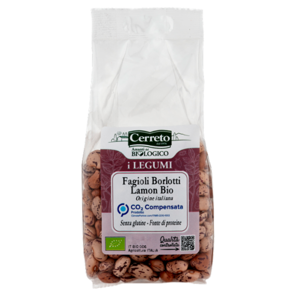 Cerreto i Legumi Fagioli Borlotti Lamon Bio 250 g