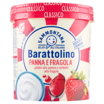 Sammontana Barattolino Classico Panna e Fragola 500 g