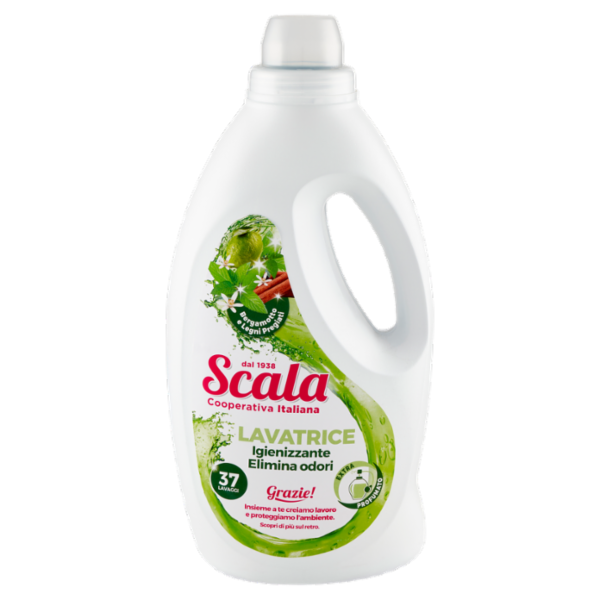 Scala Lavatrice Igienizzante Elimina Odori Bergamotto e Legni Pregiati 1500 ml