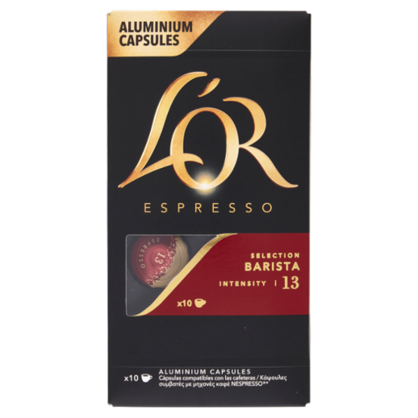 L'Or Espresso Barista 13- 10 Capsule Caffè Compatibili con Macchine Nespresso*® Original 52g