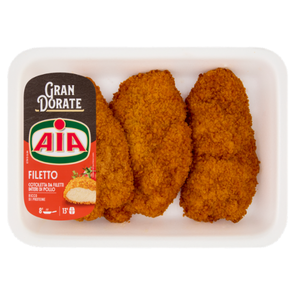 Aia Gran Dorate Filetto Cotoletta da Filetti Interi di Pollo 0,280 kg