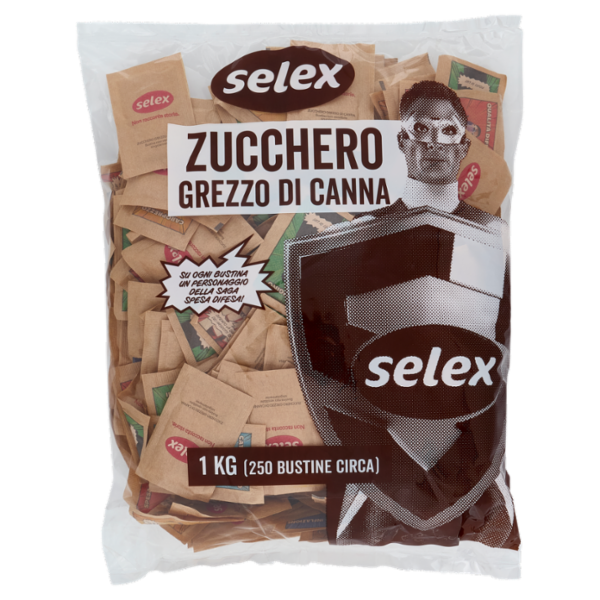 Sù Zucchero di Canna Grezzo 250 Bustine da 4 g