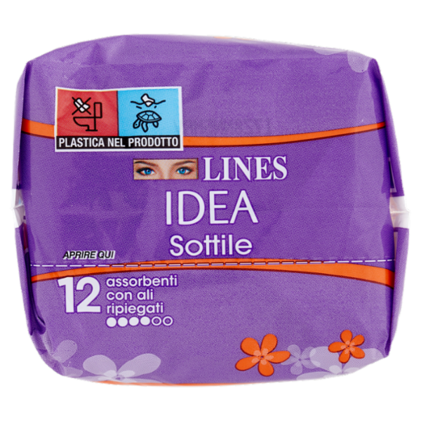Lines Idea Sottile con ali ripiegato 12 pz