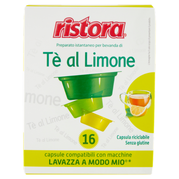 ristora Tè al Limone 16 Capsule compatibili con macchine Lavazza a Modo Mio* 16 x 10 g