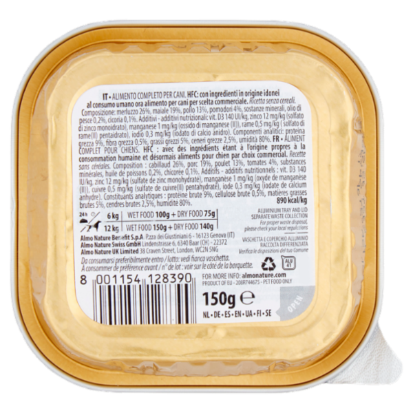 almo nature HFC Complete Merluzzo con Pomodori 150 g