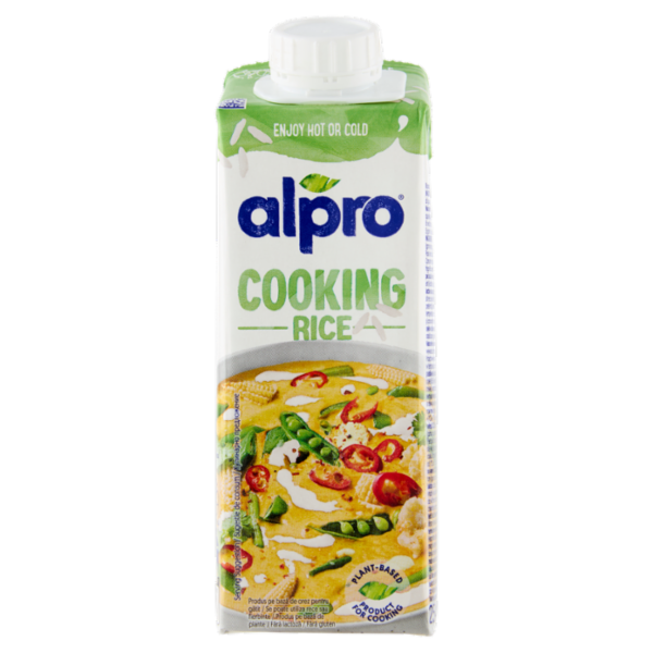ALPRO Cooking Panna da Cucina 100% Vegetale al Riso, Senza Lattosio, 250ml