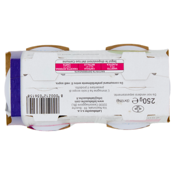 lattebusche yogurt magro Mele 2 x 125 g