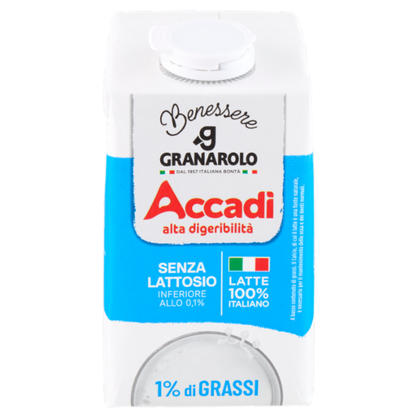 Granarolo Benessere Accadì Senza Lattosio 1% di Grassi 500 ml