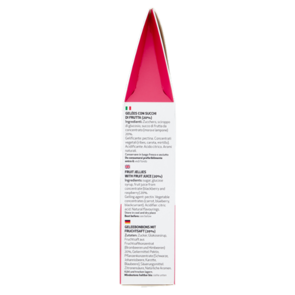 le Preziose Gelées con Succhi di Frutta mora e lampone 200 g