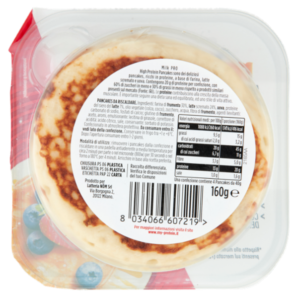 Milk Pro High Protein Pancakes Freschi 4 x 40 g