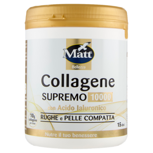 Matt Bellezza Collagene Supremo 10.000 con Acido Ialuronico 180 g