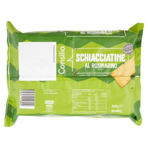 Consilia Schiacciatine al Rosmarino 8x40 g