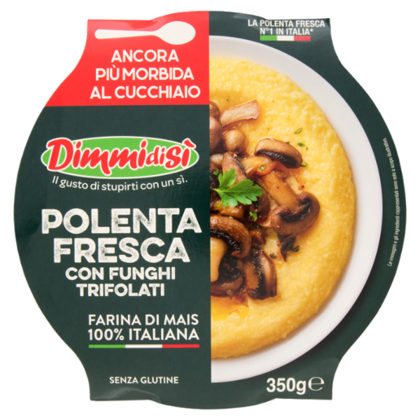 DimmidiSì Polenta Fresca con Funghi Trifolati 350 g