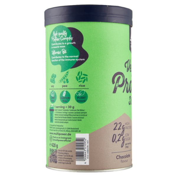 Multipower Vegan Protein Shake Chocolate flavour 420 g