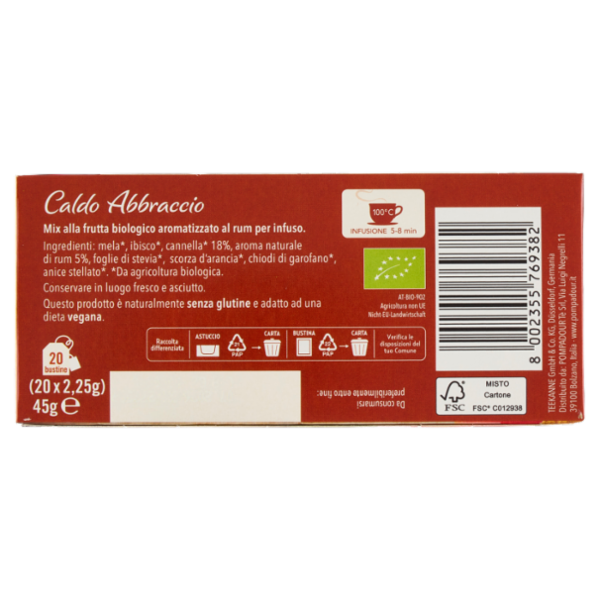 Pompadour Caldo Abbraccio 20 x 2,25 g