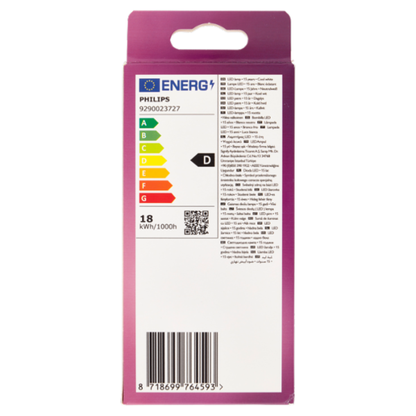 Philips Led goccia vetro 150W E27 4000K