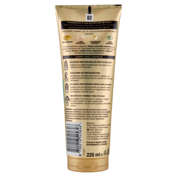 Pantene Pro-V Lisci Effetto Seta Balsamo Intensivo 3 Minute Miracle 220 ml